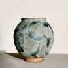 Blue Chain Moon Vase>Plümo