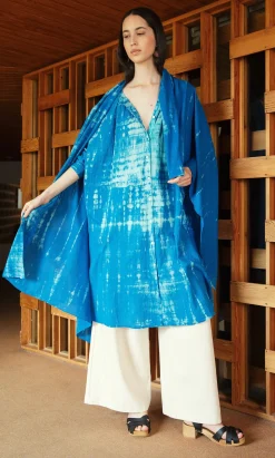 Blue Tie Dye Sarong><noscript><img width=