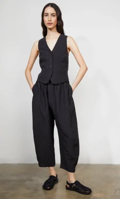 Butoni Pants - Black Linen><noscript><img width=