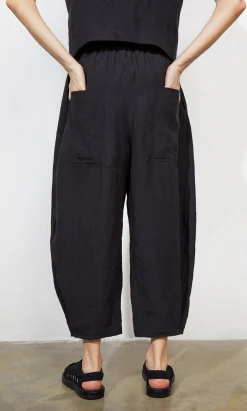 Butoni Pants - Black Linen><noscript><img width=