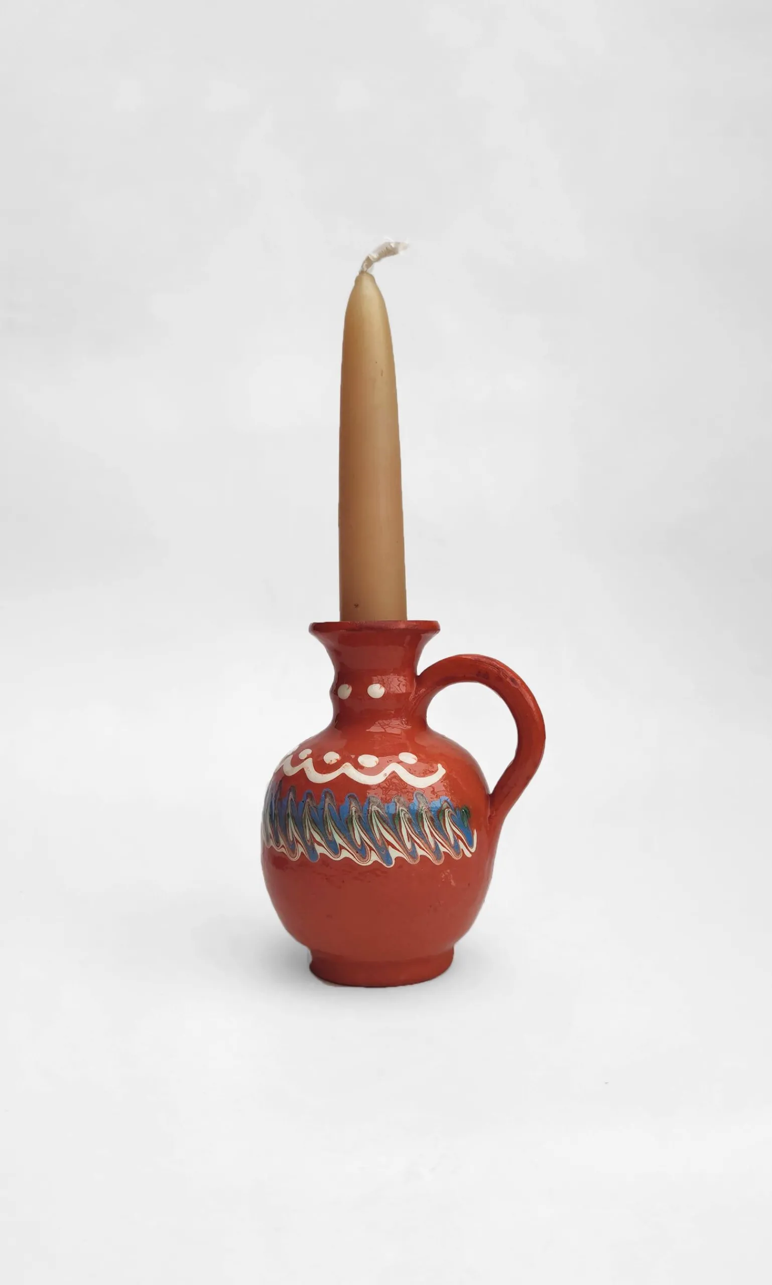 Ceramic Candlestick Holder - Terracotta>Plümo