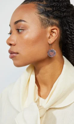 Copper Pebble Earrings><noscript><img width=