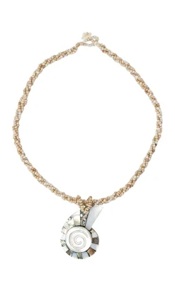 Covy Shell Necklace><noscript><img width=