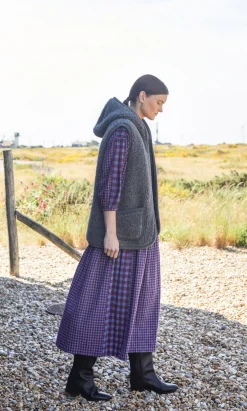 Dark Grey Wool Gilet>Plümo Studio Online