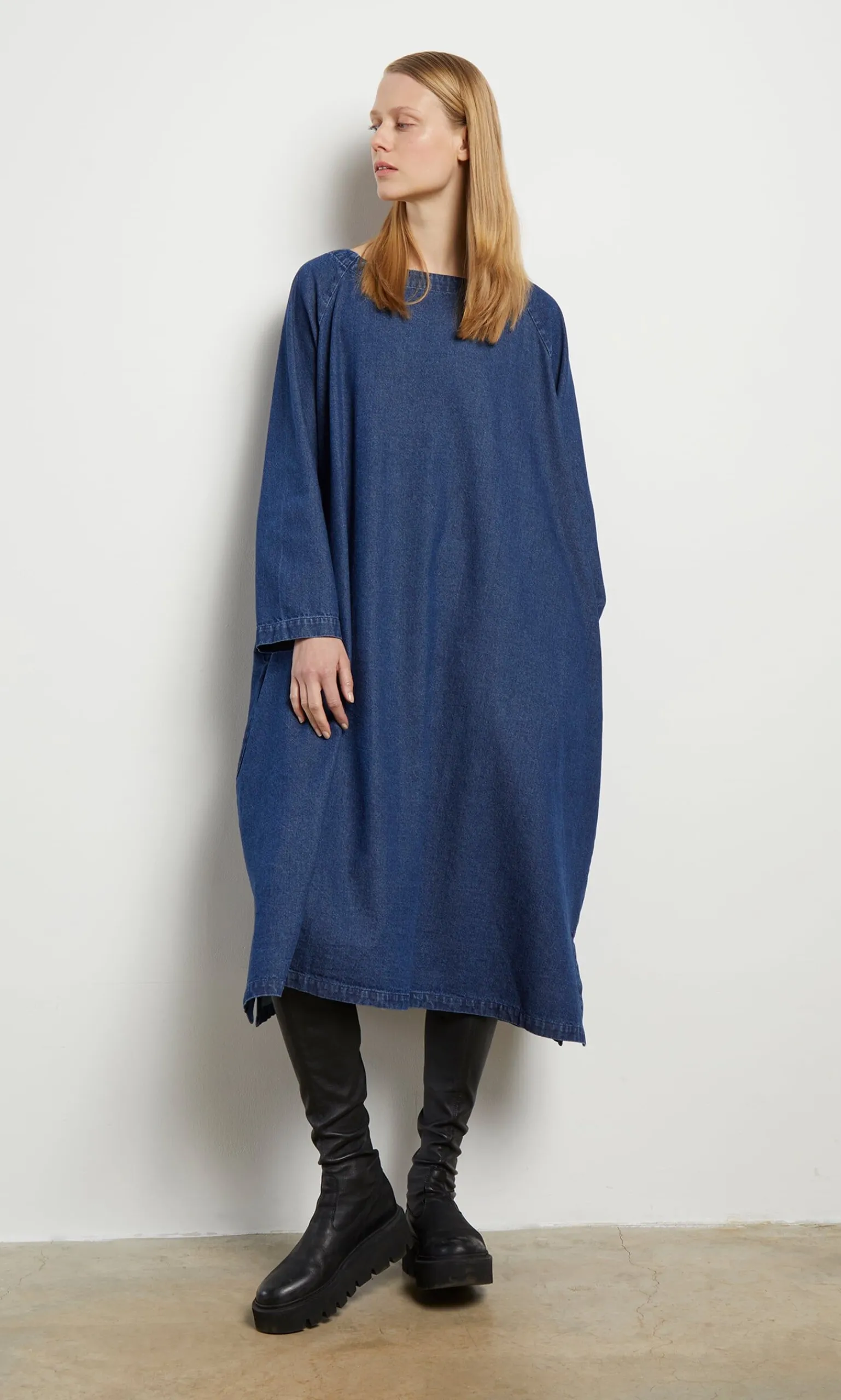 Denim Marsell Dress>Plümo Studio Clearance