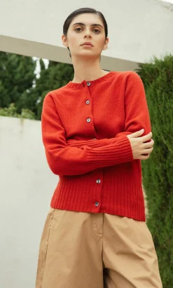 Derby Cardigan - Red Dulse>Plümo Studio Sale
