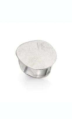 Eco Silver Pebble Ring><noscript><img width=
