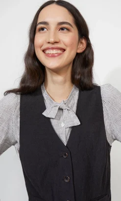 Frida Waistcoat - Black>Plümo Studio Online