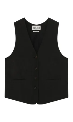 Frida Waistcoat - Black><noscript><img width=