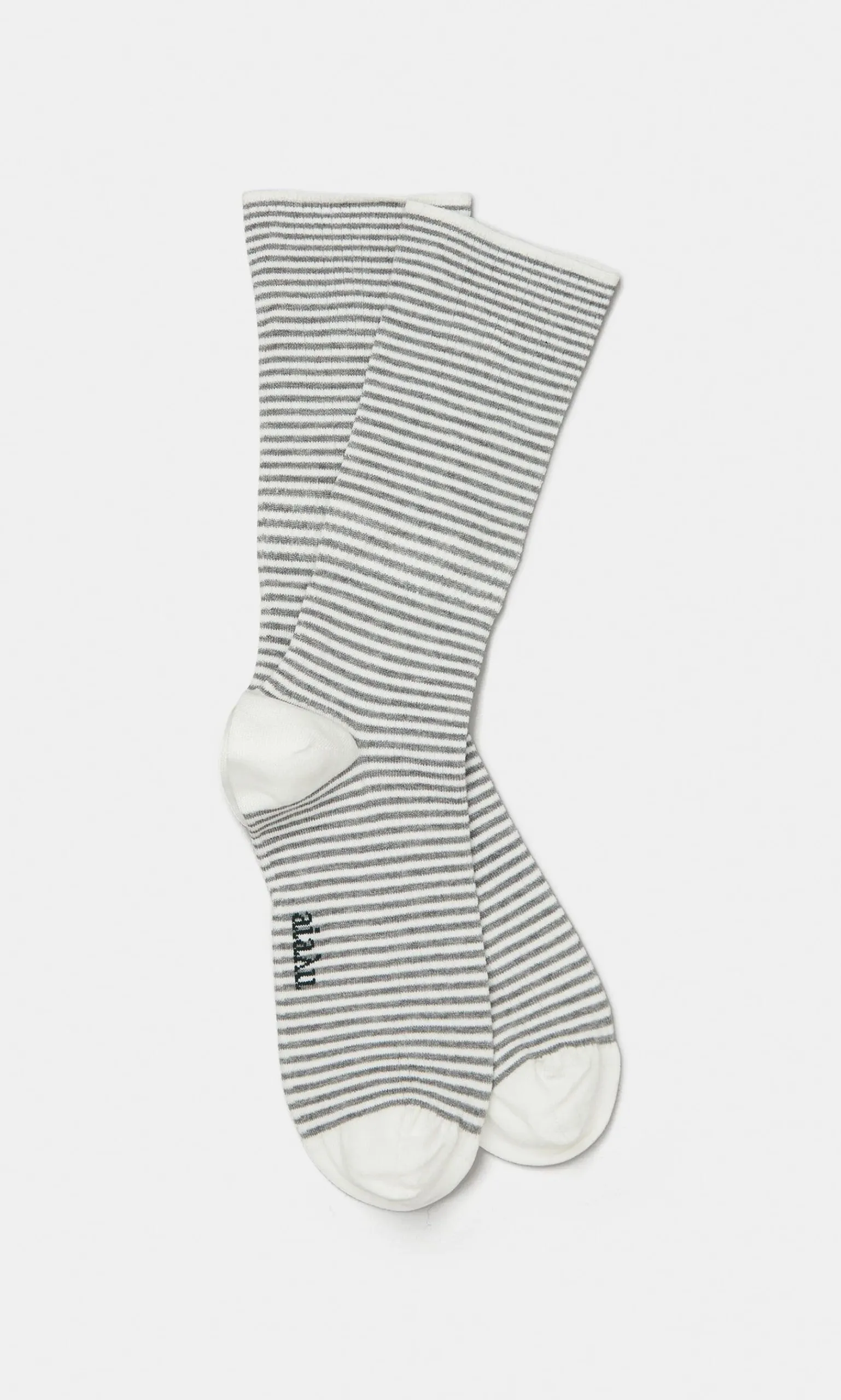 Grey Stripe Socks>Plümo New