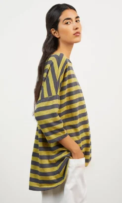 Grigo Stripe Top>Plümo Sale