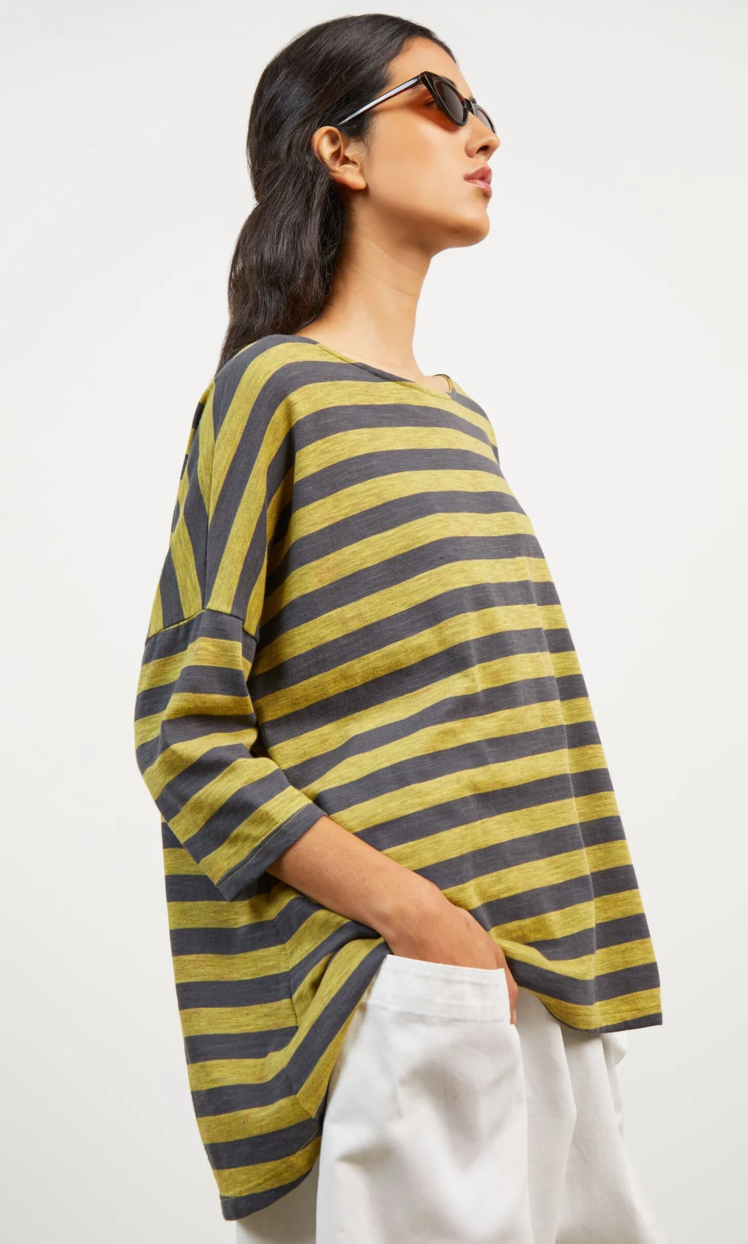 Grigo Stripe Top>Plümo Sale