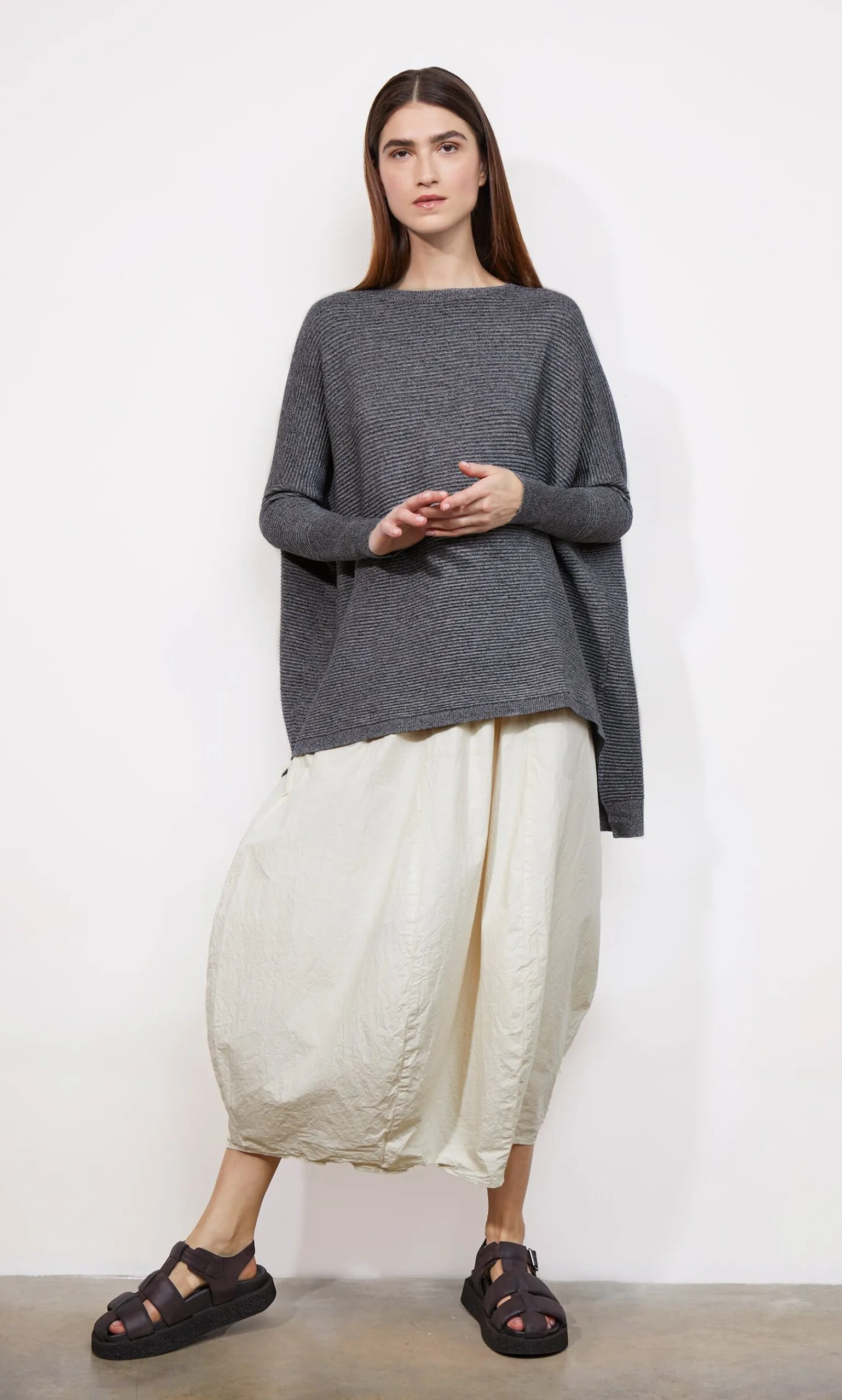 Jack Sweater - Grey Marl Twist>Plümo Studio Discount