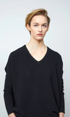 Jack V Neck Sweater - Black><noscript><img width=