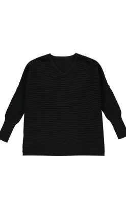 Jack V Neck Sweater - Black><noscript><img width=