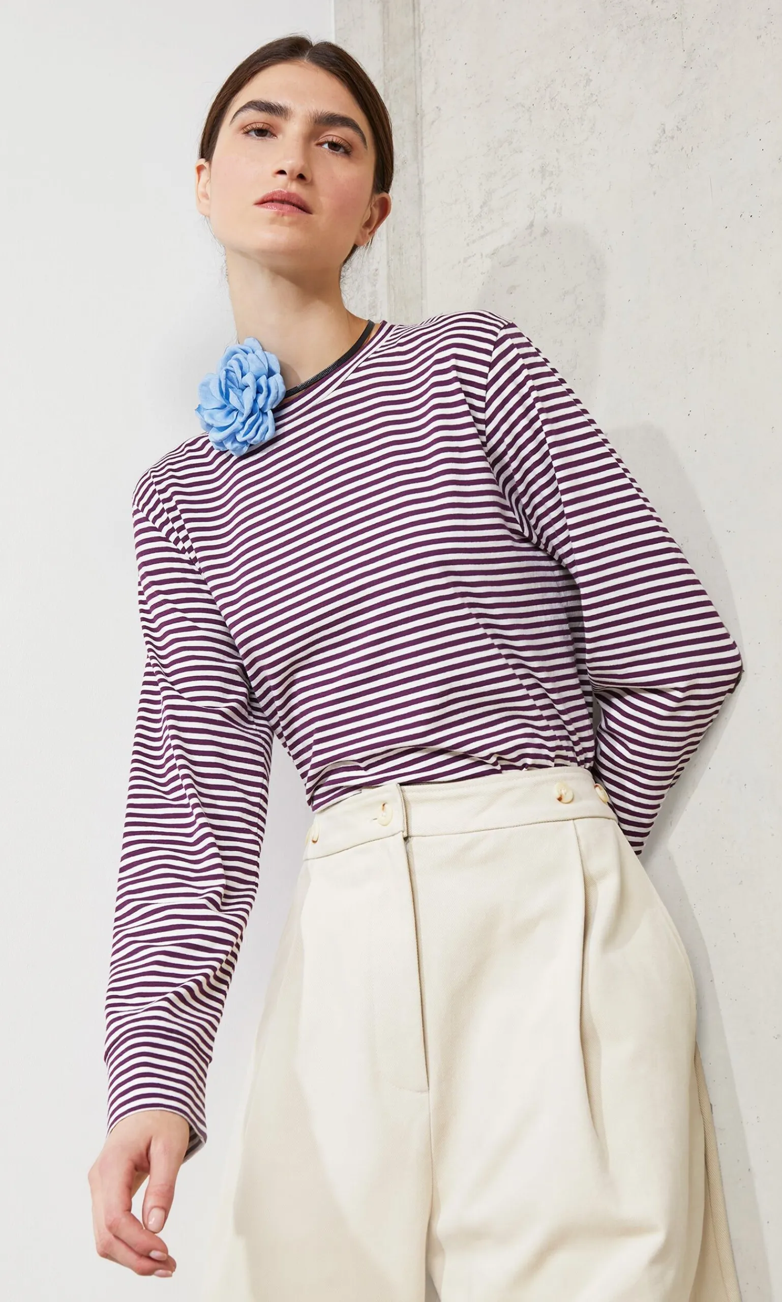 Luo Stripe Top>Plümo New