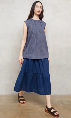 Marie Top - Pinstripe><noscript><img width=