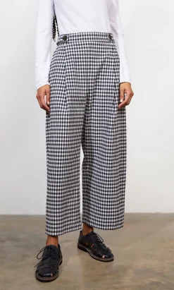 Milano Gingham Pants><noscript><img width=