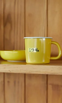 Mustard Yellow Enamel Mug><noscript><img width=