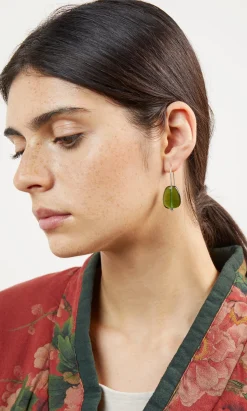 Myra Glass Earrings>Plümo Online