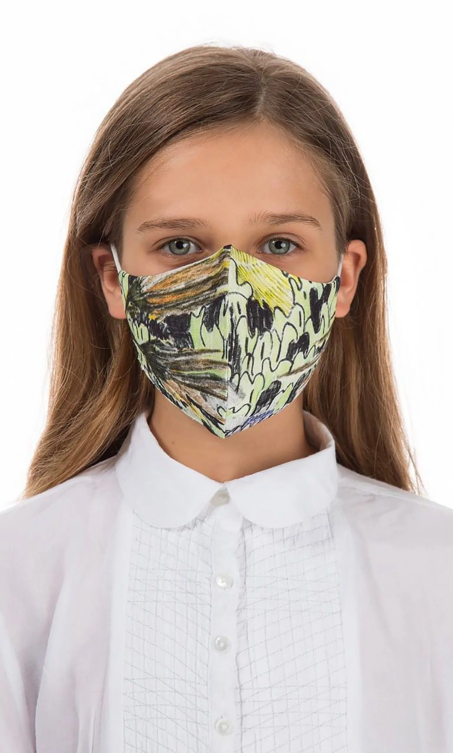 Organic Linen Kids Mask Jungle>Plümo Discount