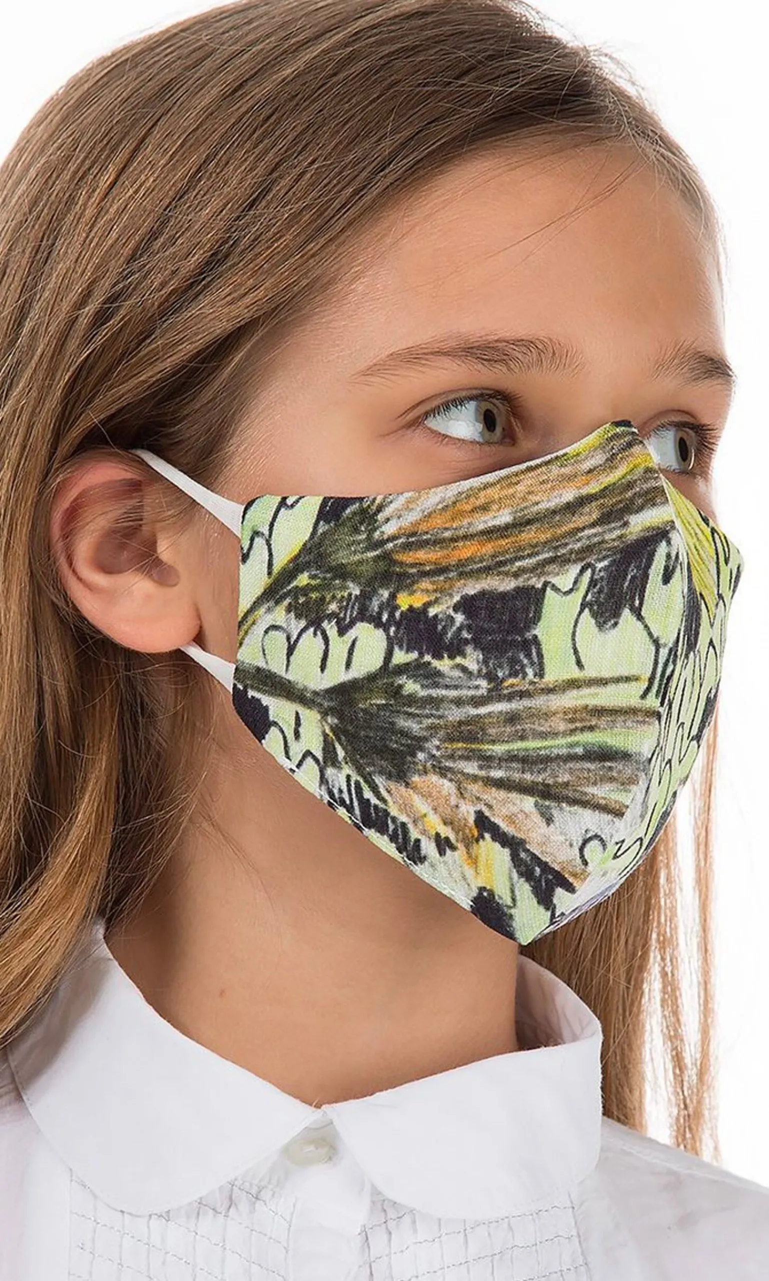 Organic Linen Kids Mask Jungle>Plümo Discount
