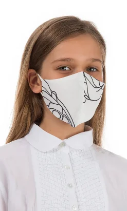 Organic Linen Kids Mask Swirl>Plümo Outlet