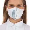Organic Linen Kids Mask Water Colour>Plümo Hot