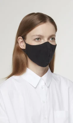 Organic Linen Mask - Black>Plümo New