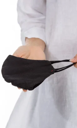 Organic Linen Mask - Black><noscript><img width=