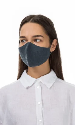 Organic Linen Mask - Charcoal><noscript><img width=