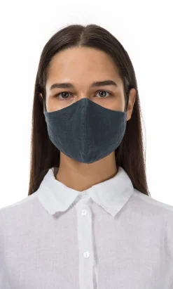 Organic Linen Mask - Charcoal><noscript><img width=