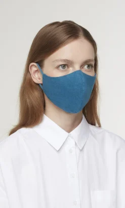 Organic Linen Mask - Finnish Blue>Plümo Discount