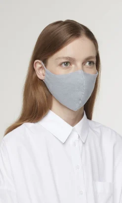 Organic Linen Mask - Grey Skies>Plümo Online