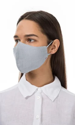 Organic Linen Mask - Grey Skies><noscript><img width=
