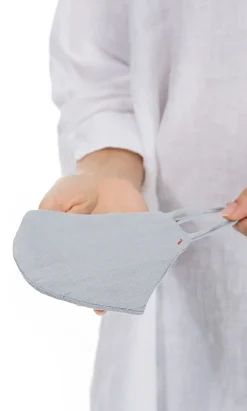 Organic Linen Mask - Grey Skies><noscript><img width=