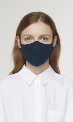 Organic Linen Mask - Indigo>Plümo