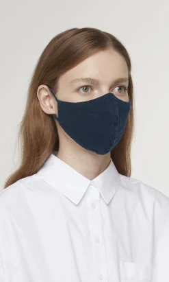 Organic Linen Mask - Indigo>Plümo