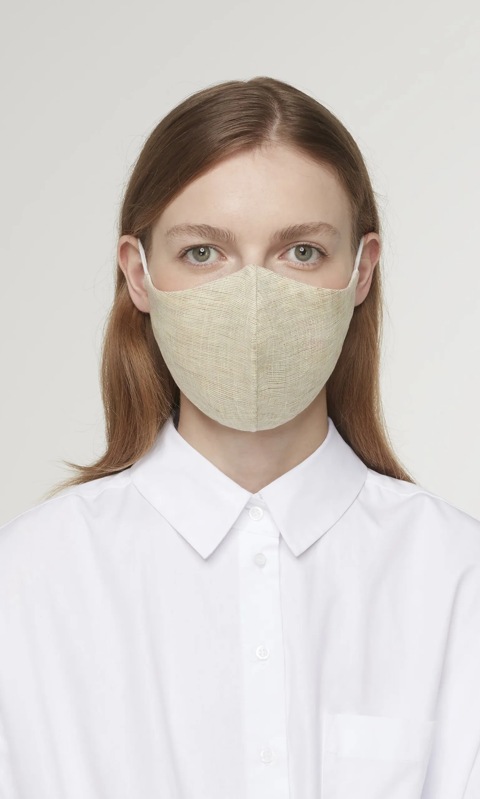 Organic Linen Mask - Oat>Plümo New