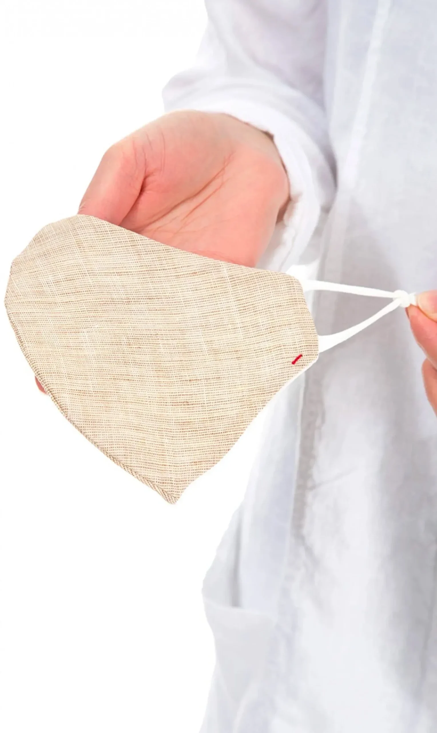 Organic Linen Mask - Oat>Plümo New
