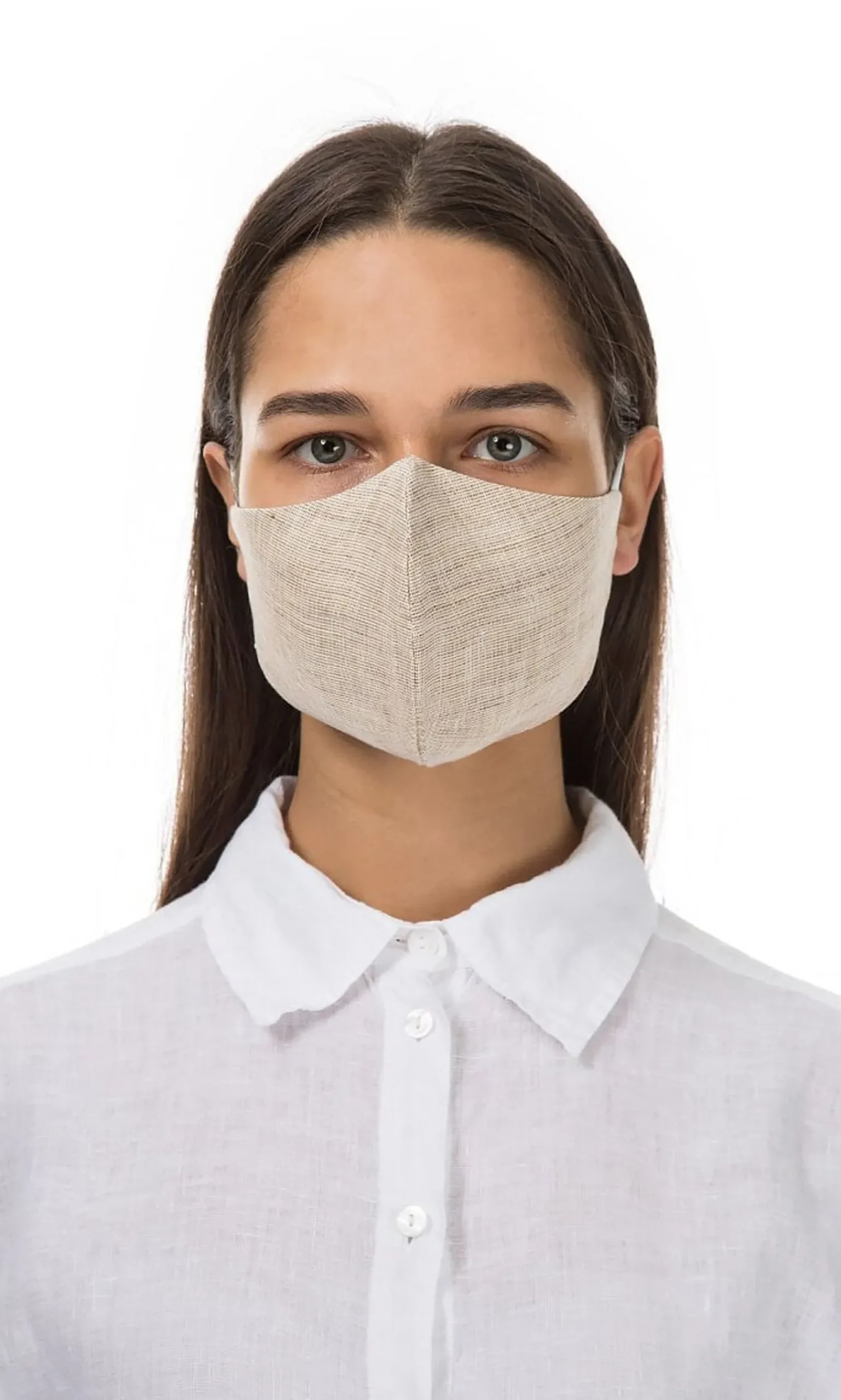 Organic Linen Mask - Oat>Plümo New