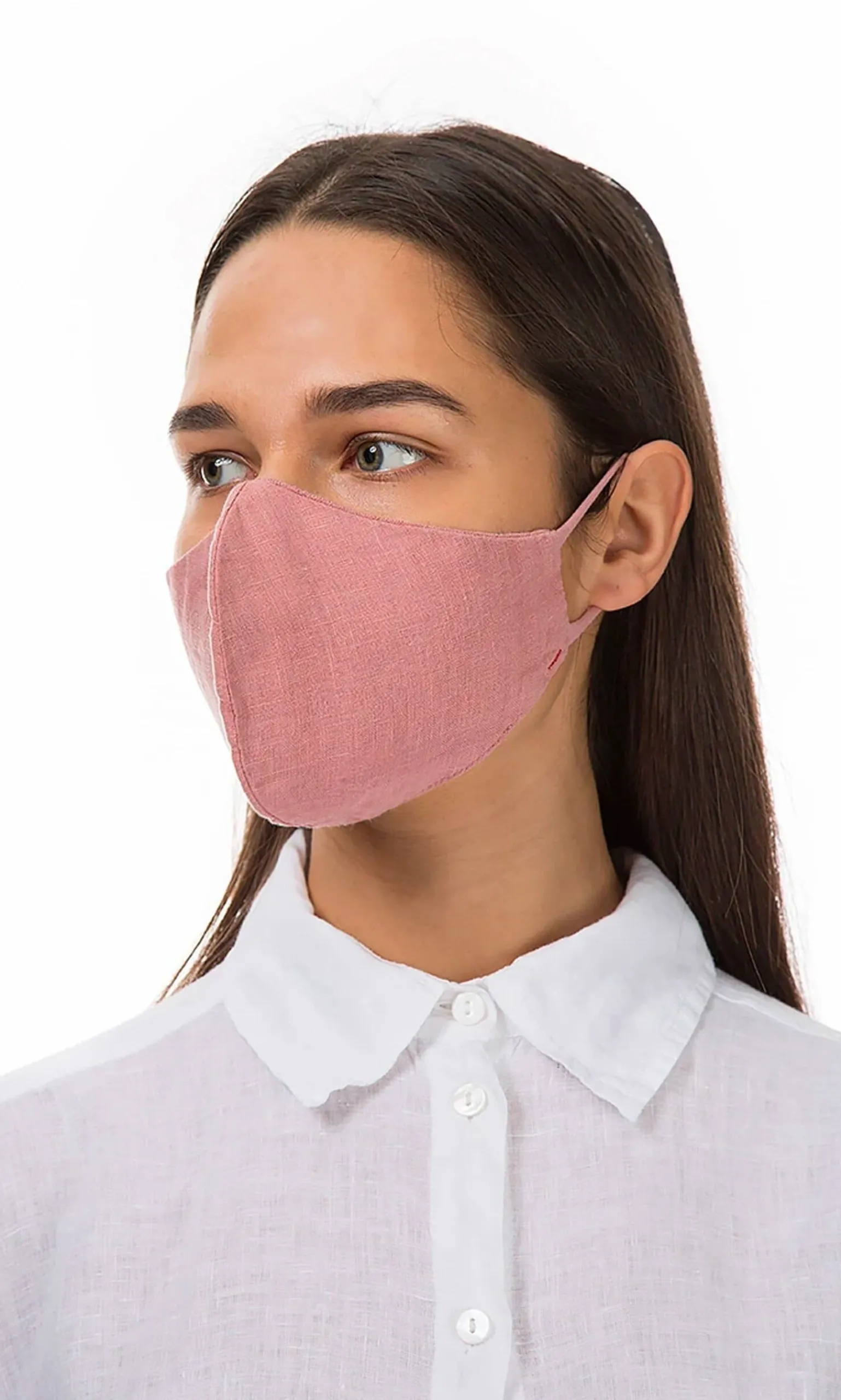 Organic Linen Mask - Rosebud>Plümo Discount