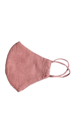 Organic Linen Mask - Rosebud><noscript><img width=