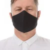 Organic Linen Mask Men - Carbon Black>Plümo Online
