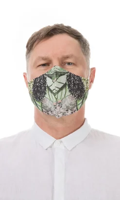 Organic Linen Mask Men Foliage>Plümo Hot