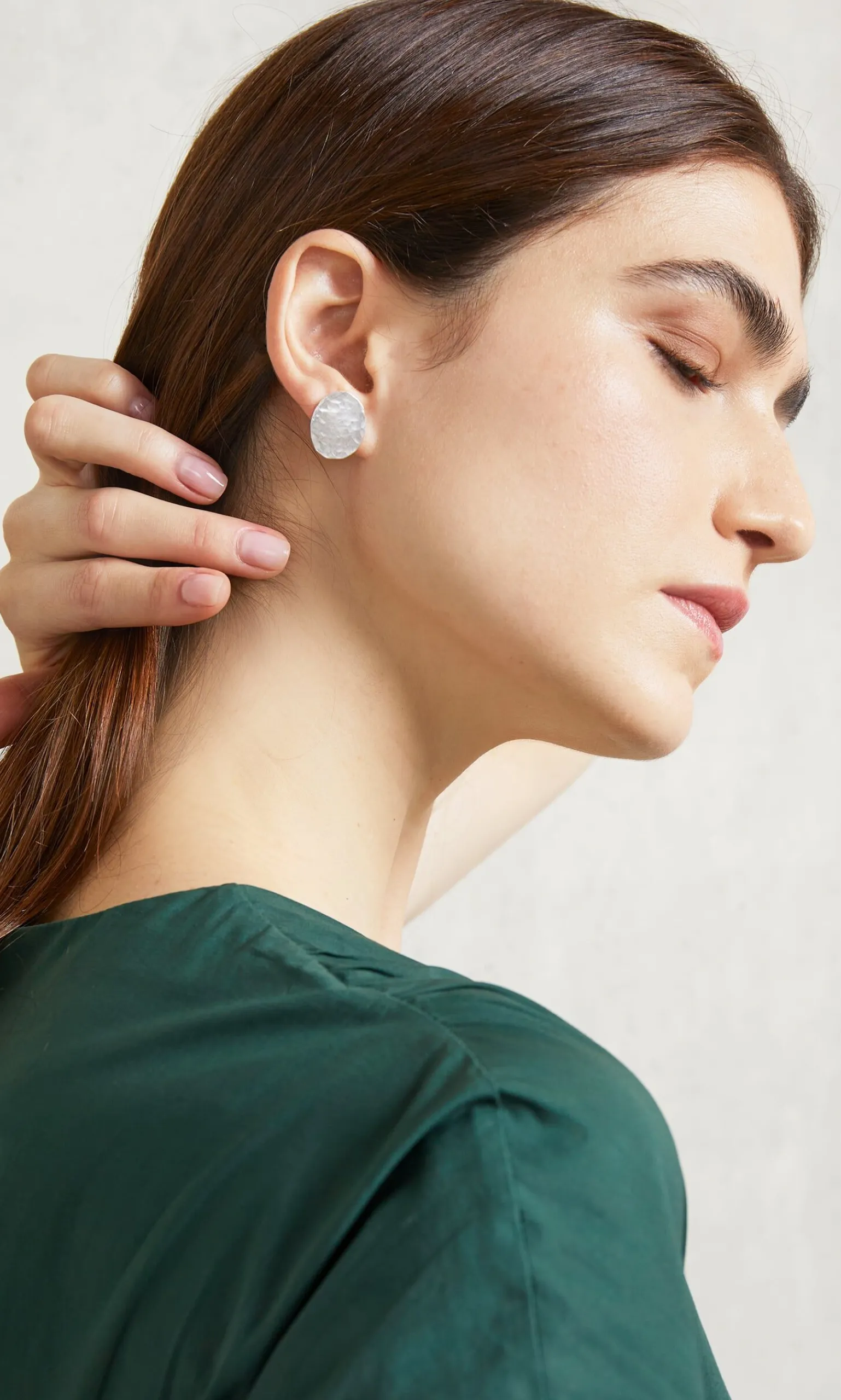 Oval Pebble Earrings>Plümo Sale