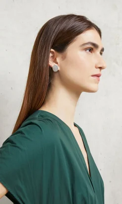 Oval Pebble Earrings>Plümo Sale