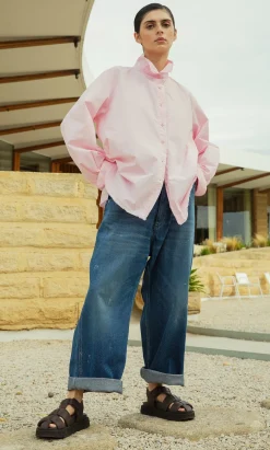 Oversized Pink Shirt>Hannoh Wessel Hot