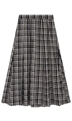 Plaid Check Skirt><noscript><img width=