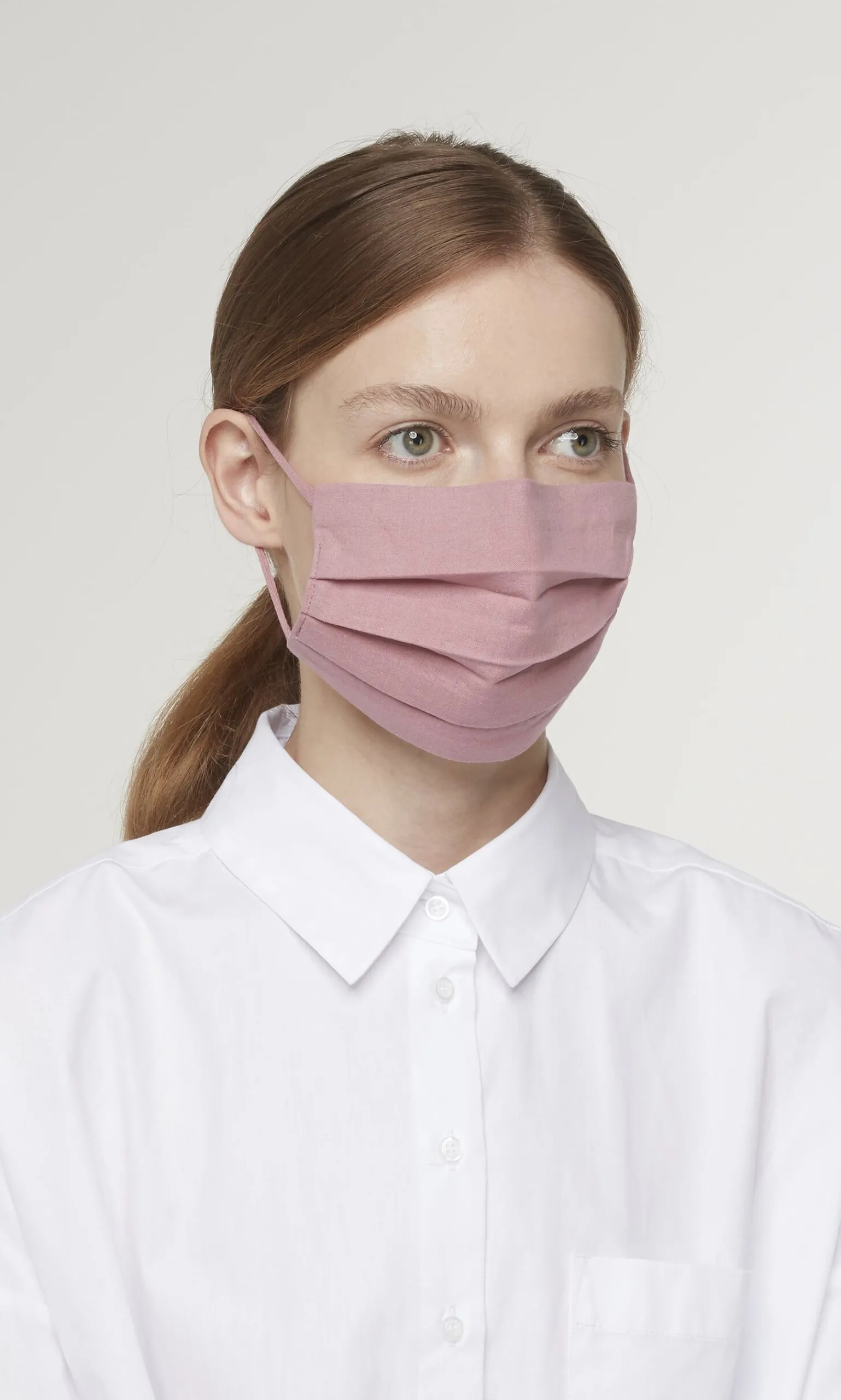 Pleated Face Mask & Pouch - Rose>Plümo Best